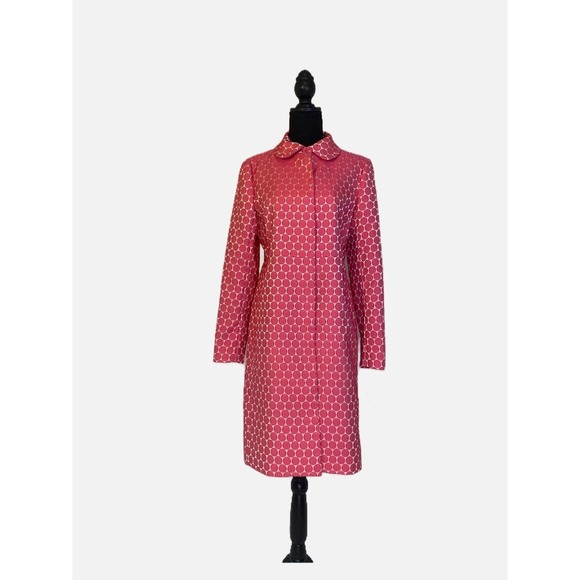 Ann Klein Jackets & Blazers - Ann Klein NWT Pink Polkadot Peacoat Jacket size 6